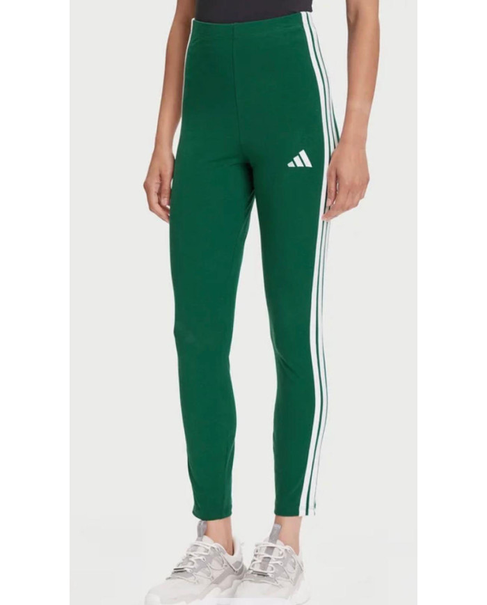Adidas Leggings verdi con tre strisce laterali bianche KB7663
