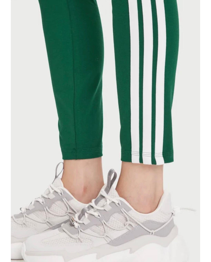 Adidas Leggings verdi con tre strisce laterali bianche KB7663
