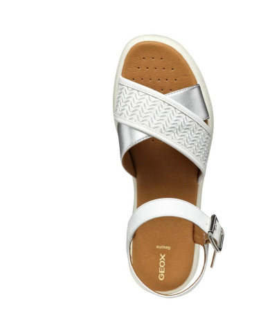 Sandali GEOX con zeppa Donna Bianco modello D550EG0BCDS 
