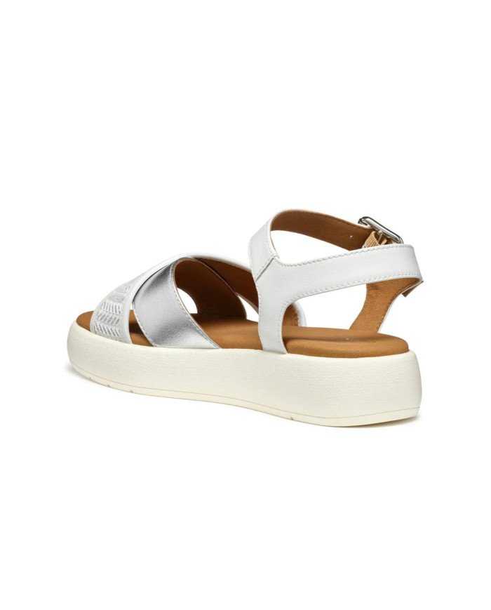 Sandali GEOX con zeppa Donna Bianco modello D550EG0BCDS 
