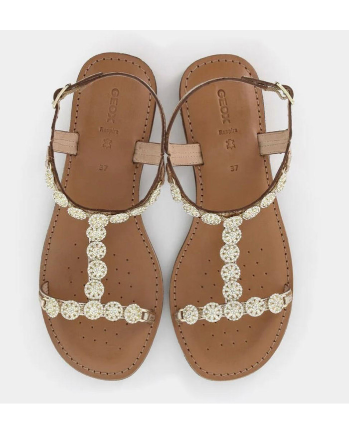 GEOX SANDALI D55YMI modello Maddaluiac in pelle 
