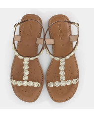 GEOX SANDALI D55YMI modello Maddaluiac in pelle 
