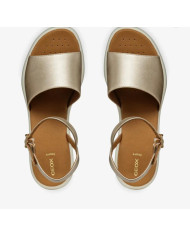 GEOX SANDALI D55EA D Meliconia Oro a fascia unica 
