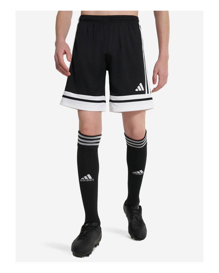 Adidas pantaloncini bambini nero e bianco Squa25 
