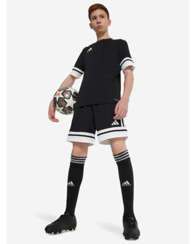 Adidas pantaloncini bambini nero e bianco Squa25 
