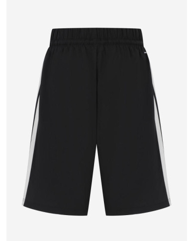Adidas Pantaloncini Bambino nero con logo bianco ricamato 
