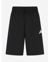 Adidas Pantaloncini Bambino nero con logo bianco ricamato 
