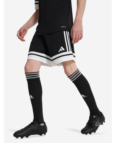 Adidas pantaloncini bambini nero e bianco Squa25 
