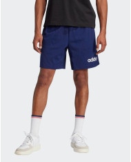 adidas pantaloncini Essentials Linear blu con logo stampato 
