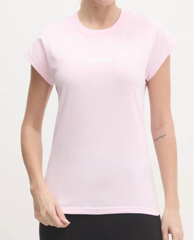 adidas t-shirt in cotone Essentials Linear donna colore rosa JG8659
