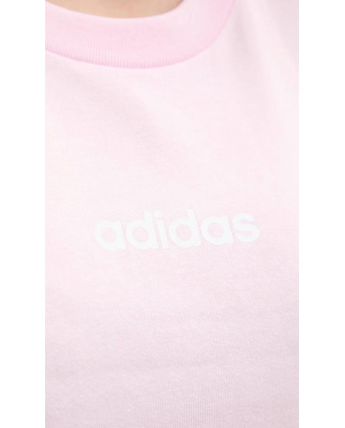 adidas t-shirt in cotone Essentials Linear donna colore rosa JG8659
