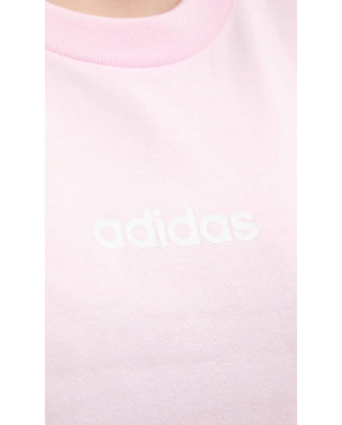 adidas t-shirt in cotone Essentials Linear donna colore rosa JG8659
