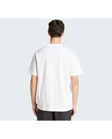 Una t-shirt comoda e facile da indossare JE9000 bianca essenziale con logo 

