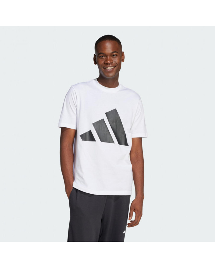 Adidas sportswear Essentials Big Logo Tee bianco con logo nero 


