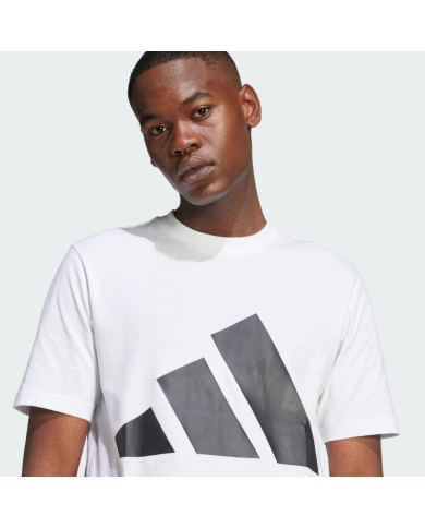 Adidas sportswear Essentials Big Logo Tee bianco con logo nero 


