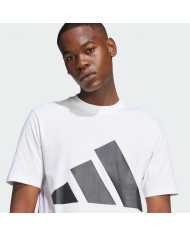 Adidas sportswear Essentials Big Logo Tee bianco con logo nero 


