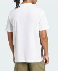 adidas t-shirt in cotone Essentials cn tre strisce laterali 
