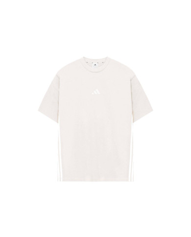 Essentials Maglietta singola in jersey a 3 strisce con stile sportivo
