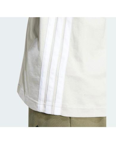 Essentials Maglietta singola in jersey a 3 strisce con stile sportivo

