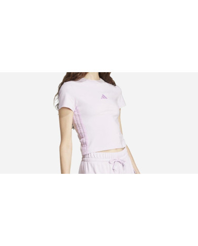 Adidas Essenziale con 3 Strisce Slim Tee JE1248 color lavanda
