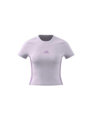 Adidas Essenziale con 3 Strisce Slim Tee JE1248 color lavanda
