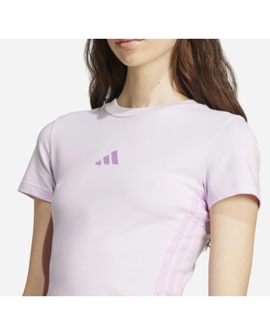 Adidas Essenziale con 3 Strisce Slim Tee JE1248 color lavanda
