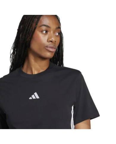 adidas Essentials t-shirt da donna in cotone nero
