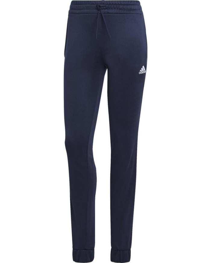 adidas tuta Essentials blu navy in acetato IC3431 con cappuccio 
