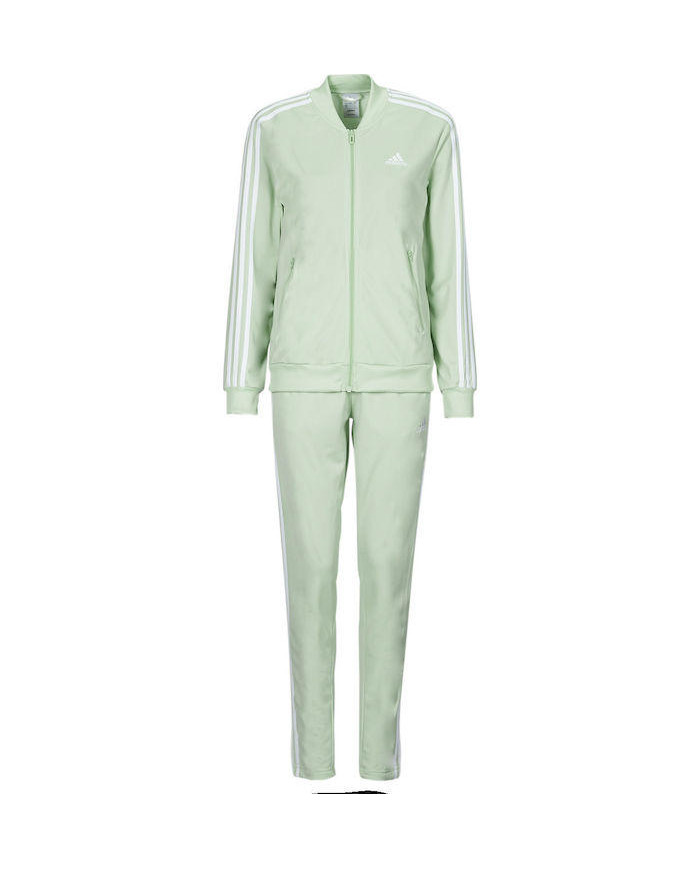 Adidas tuta completa verde modello basic Essentials Set Tuta Sportiva Strisce IX1094
