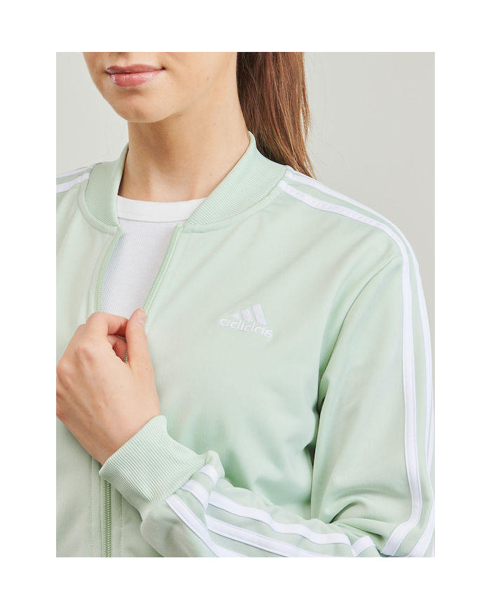 Adidas tuta completa verde modello basic Essentials Set Tuta Sportiva Strisce IX1094
