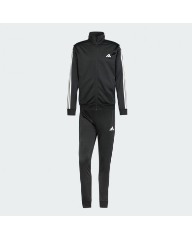 adidas Tuta completa con giacca con chiusura a zip e pantalone essenzial di fondo nero sportswear
