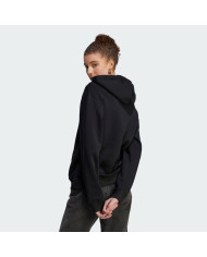 Adidas felpa nera con cappuccio e Big Logo da donna 
