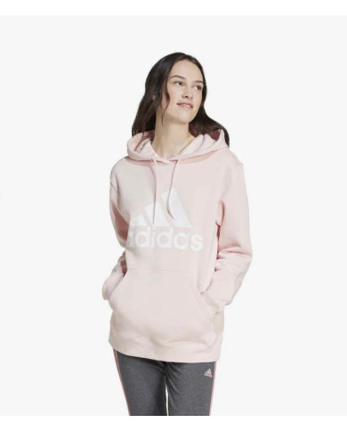 Felpa Adidas Donna ESSENTIALS BIG LOGO REGULAR FLEECE HOODIE con interno felpato
