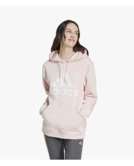 Felpa Adidas Donna ESSENTIALS BIG LOGO REGULAR FLEECE HOODIE con interno felpato
