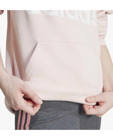 Felpa Adidas Donna ESSENTIALS BIG LOGO REGULAR FLEECE HOODIE con interno felpato
