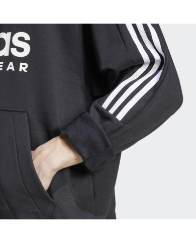adidas felpa con cappuccio da uomo super dettagliata e rifinita con logo rilevato 
