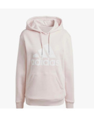 Felpa Adidas Donna ESSENTIALS BIG LOGO REGULAR FLEECE HOODIE con interno in cotone garzato  
