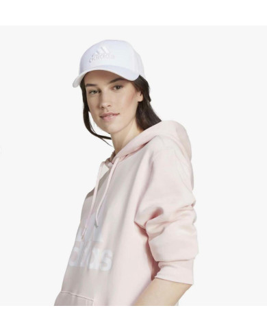 Felpa Adidas Donna ESSENTIALS BIG LOGO REGULAR FLEECE HOODIE con interno in cotone garzato  

