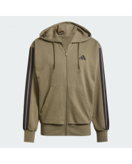 adidas sportswear Essentials Felpa con cappuccio e zip a tutta lunghezza in French Terry a 3 strisce
