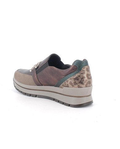 IGI&CO MOCASSINI Slip on da donna marrone con elastico e fibia 

