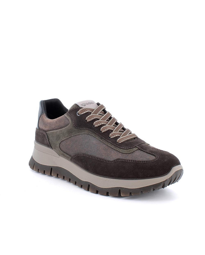 Sneakers Igi&Co da uomo marroni con lacci modello 8641811
