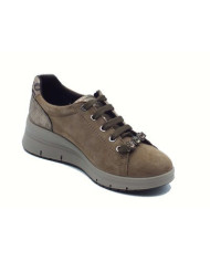 ENVAL Soft 8777922 Scam Capra Fango Scarpe per Donna in nabuk con lampo e lacci
