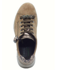 ENVAL Soft 8777922 Scam Capra Fango Scarpe per Donna in nabuk con lampo e lacci
