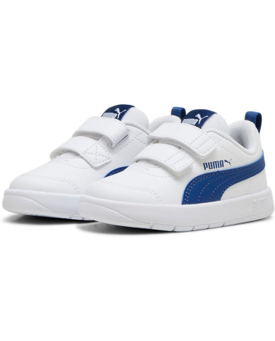 Sneakers total white PUMA COURTFLEX V3 V INF 310252 02 in tomaia ultra leggere 

