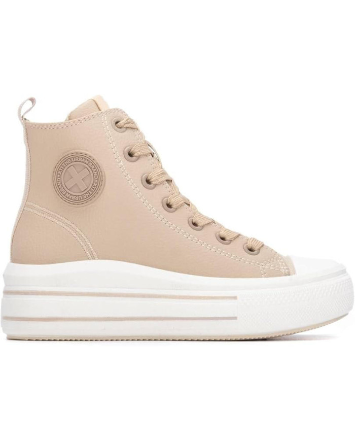 Xti SNEAKERS 151297 nude a collo alto e suola alta 
