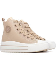 Xti SNEAKERS 151297 nude a collo alto e suola alta 
