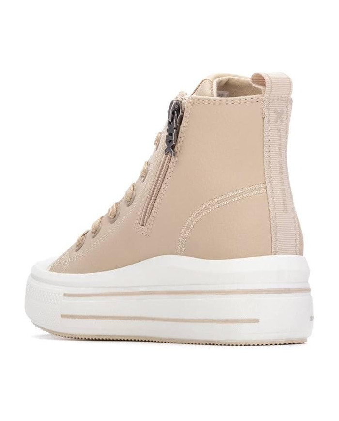 Xti SNEAKERS 151297 nude a collo alto e suola alta 
