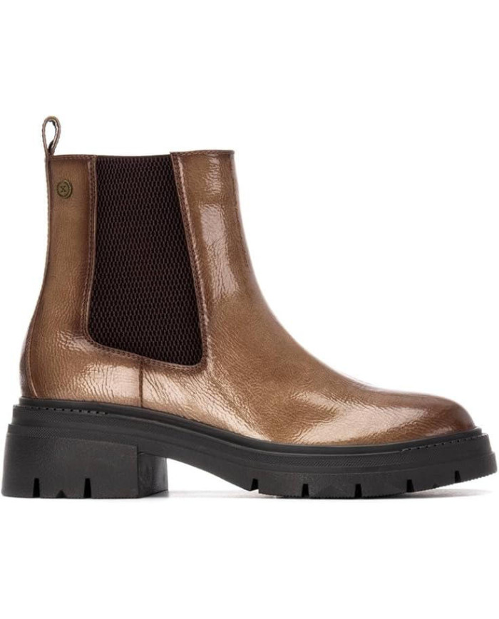 XTI 144297, Stivale basso in due colori da Donna con cerniera interna 
