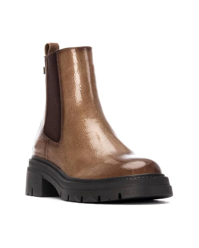 XTI 144297, Stivale basso in due colori da Donna con cerniera interna 
