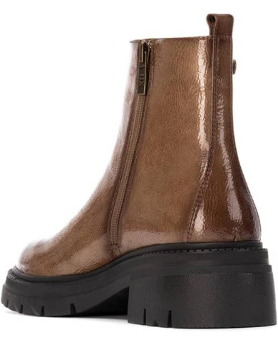 XTI 144297, Stivale basso in due colori da Donna con cerniera interna 
